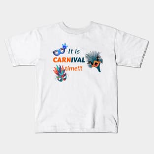 Mardi gras carnival time Kids T-Shirt